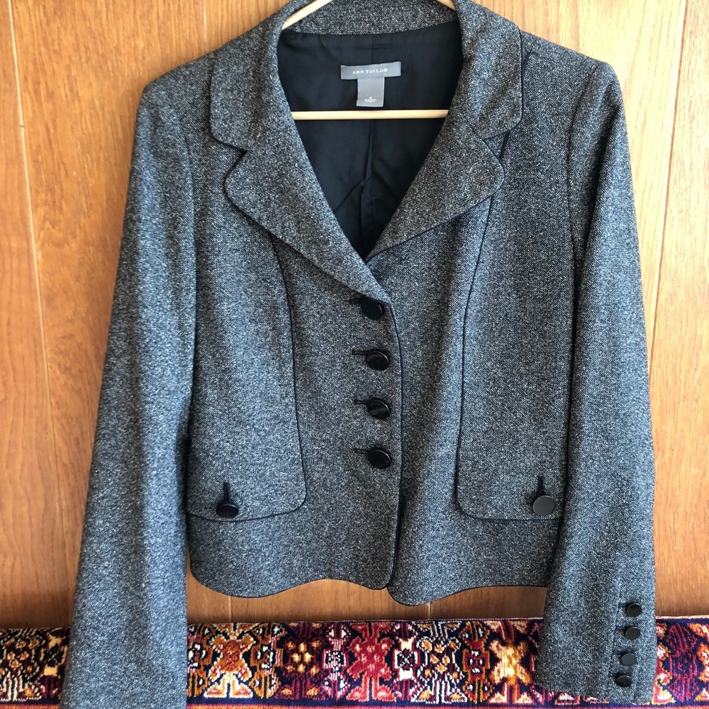 Ann Taylor Gray Blazer
